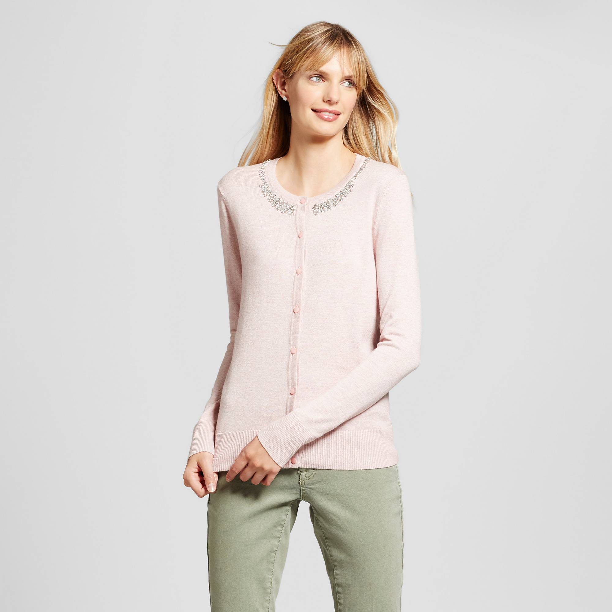 light pink sweater