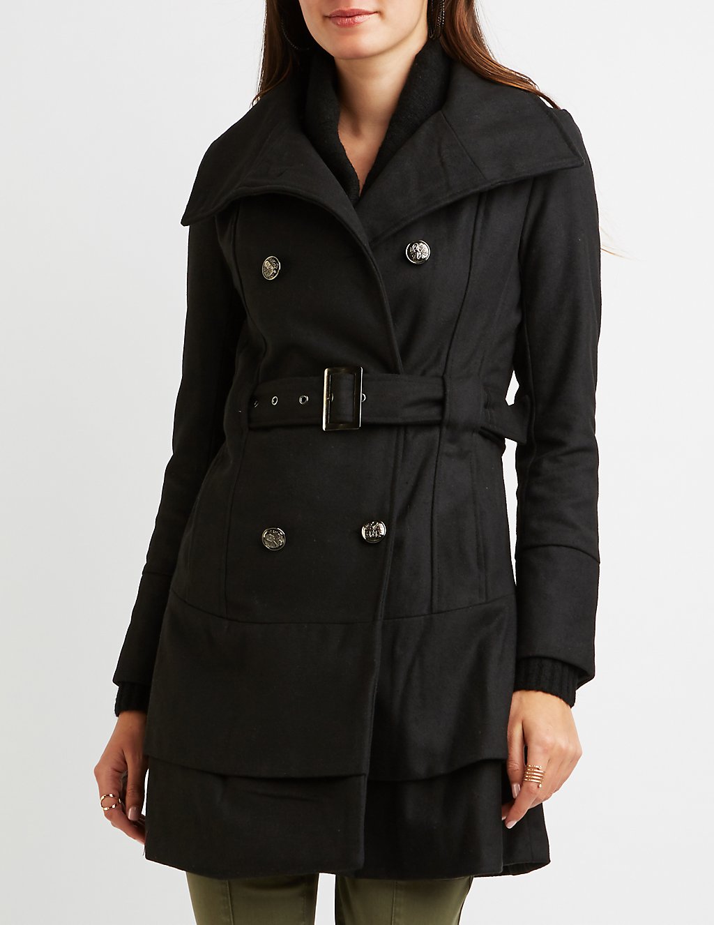 black trench coat