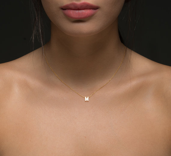 Gold Initial Necklace