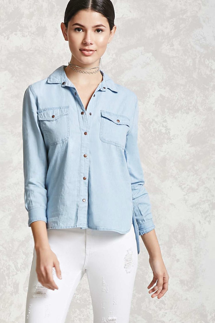 Chambray Pocket Shirt, $19.90