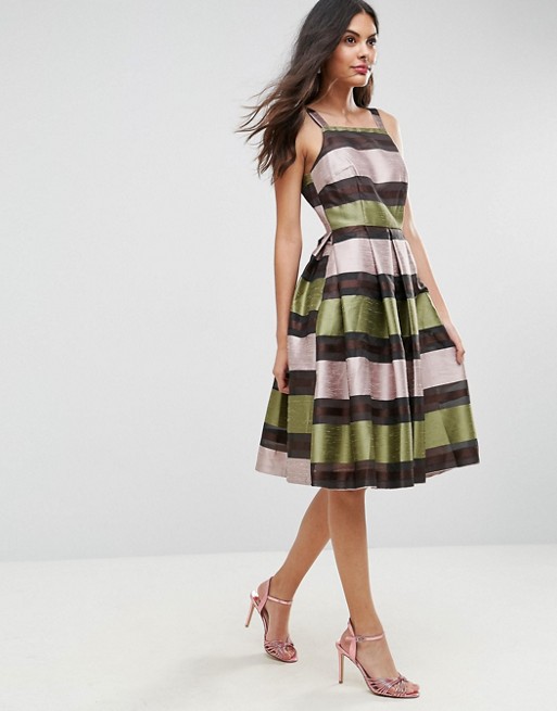 ASOS Stripe Midi Prom Dress, $47.37