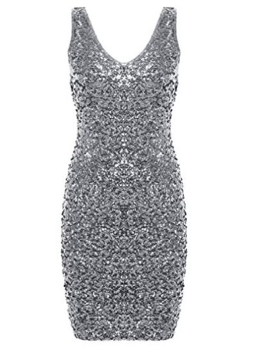Sequin Glitter Bodycon Mini Party Dress, $26.99