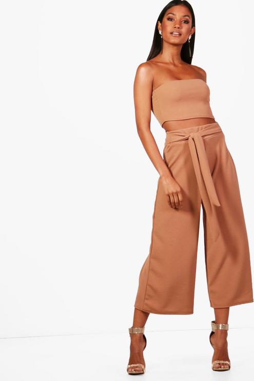 Sofie Tie Waist Culotte Co-Ord Set, $20