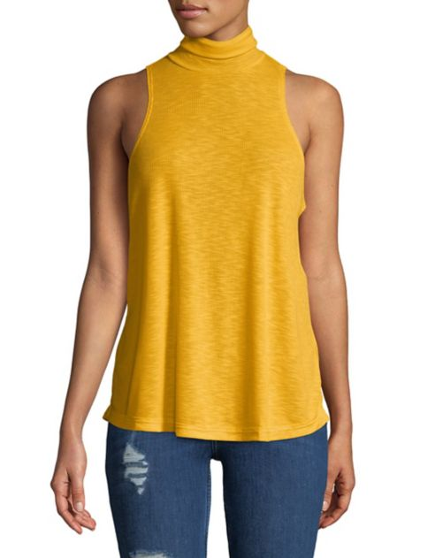 Topanga Sleeveless Turtleneck Top, $20