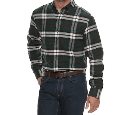 Men's Croft & Barrow® Slim-Fit Flannel Button-Down Shirt, $15.29