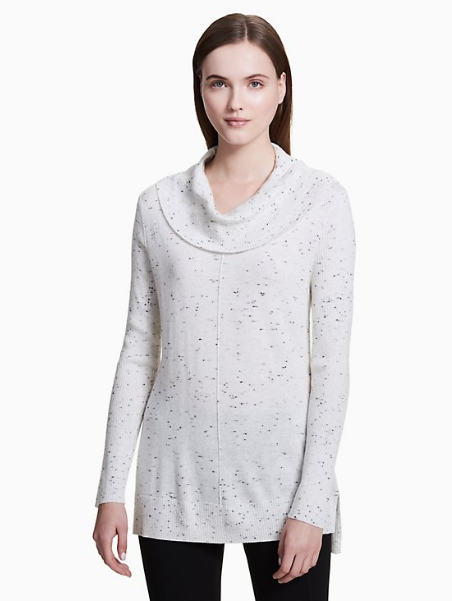 Flecked Cowl Neck Sweater, $29.99