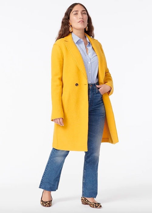 Yellow topcoat as inauguration 2021 dupe