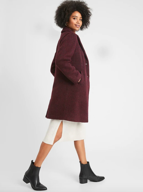 burgundy wool coat as inauguration 2021 dupe