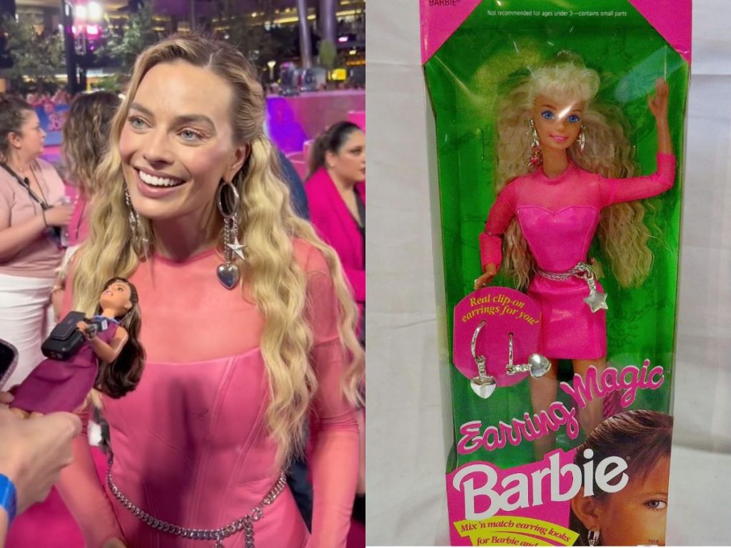 Margot Robbie paying tribute to Earring Magic