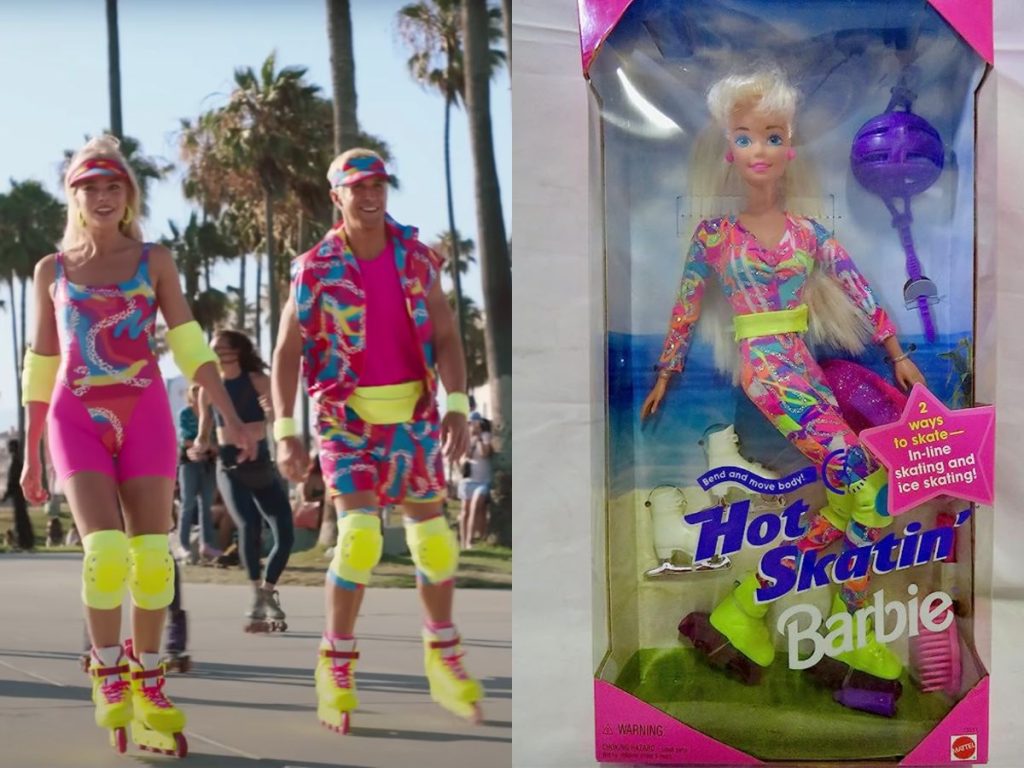 Margot Robbie dressed as Barbie