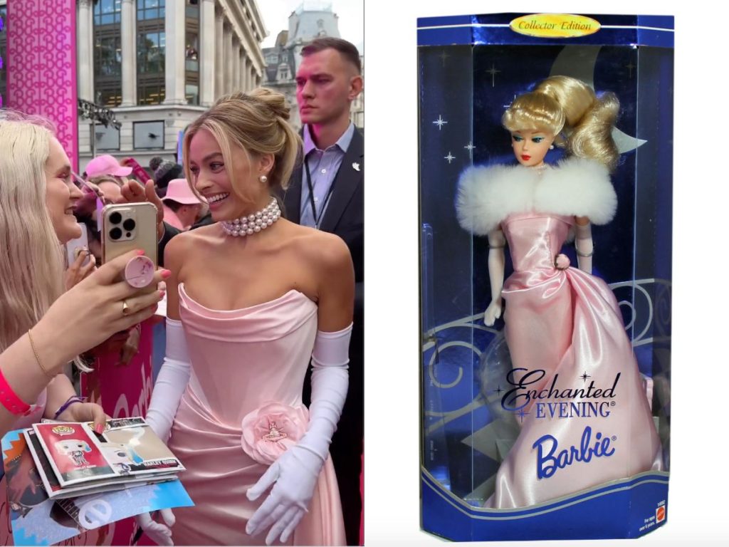 Margot Robbie paying tribute to Enchanted Evening
