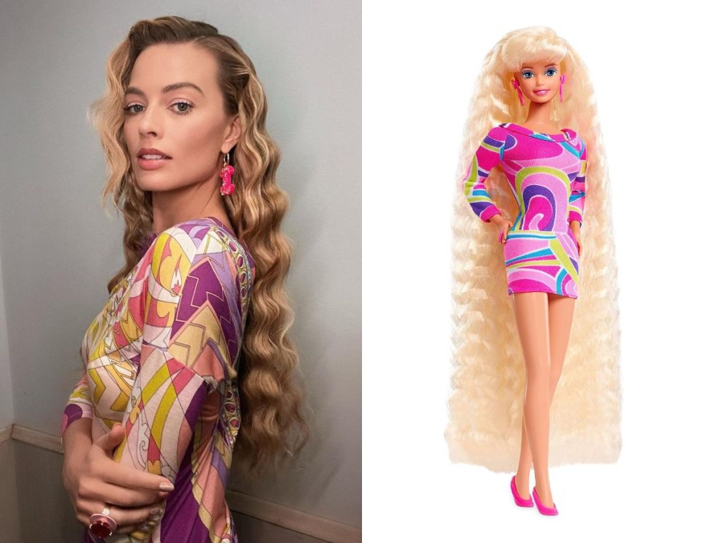 Margot Robbie paying tribute to Totally Hair doll